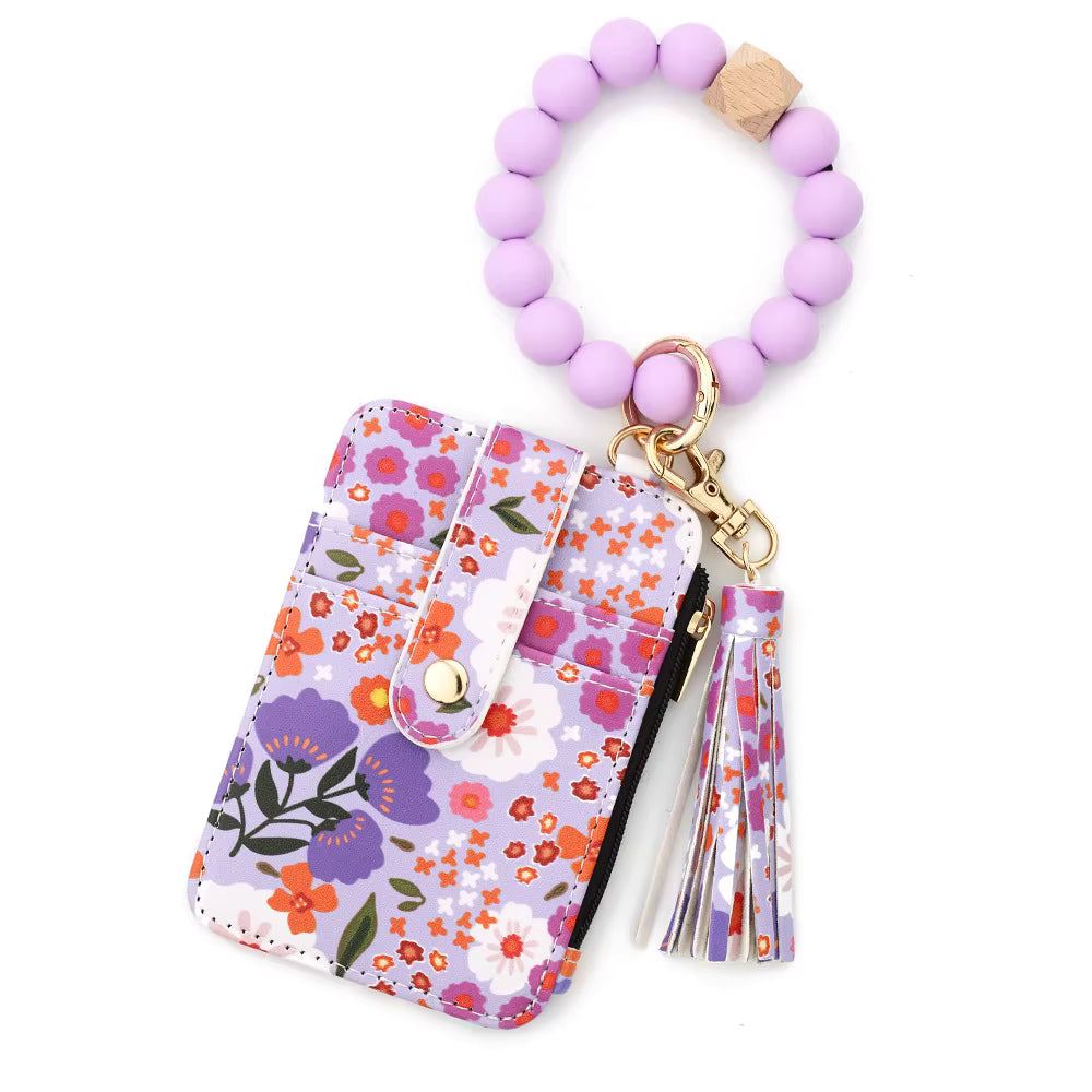 Llavero/Cartera Floral – Estilo y organización en un solo accesorio