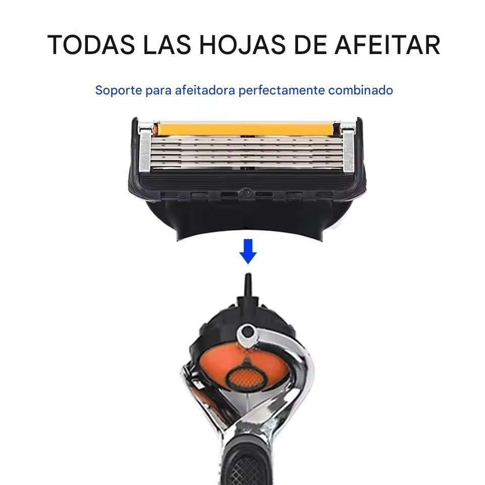 Kit de Afeitadora Premium con 12 Repuestos – Afeitado Perfecto, Cómodo y sin Irritación por Meses