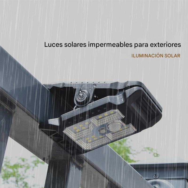 Ilumina tu hogar sin pagar más luz: Lámpara Solar con Sensor de Movimiento y Clip de Fácil Instalación