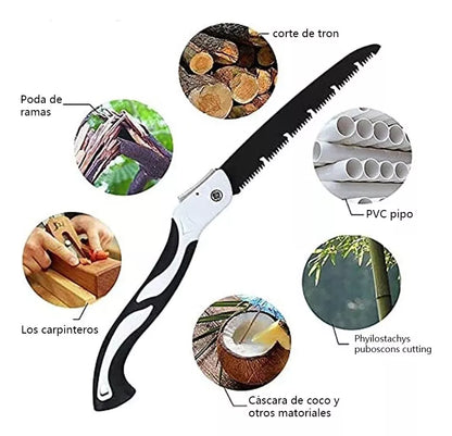 Sierra Plegable: ¡Corte Ramas Gruesas como Mantequilla y Ahorre Tiempo y Esfuerzo!