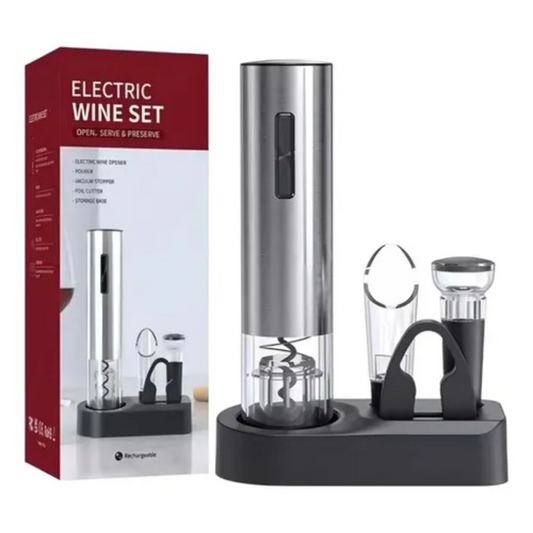 Kit abridor de vino eléctrico
