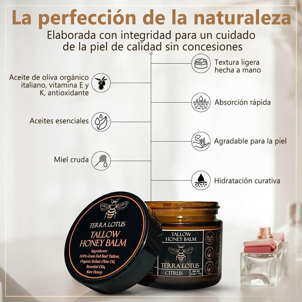Tallow & Honey Balm – Hidratación profunda y natural para tu piel