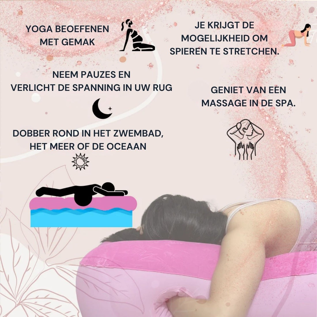 COLCHÓN INFLABLE PARA MUJERES EMBARAZADAS 🌸