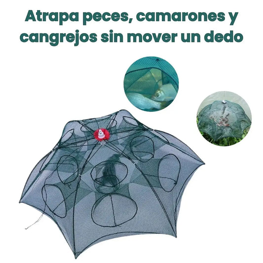 Trampa de Pesca Plegable 360°: ¡El Secreto para que el Pescado se Atrape Solo!
