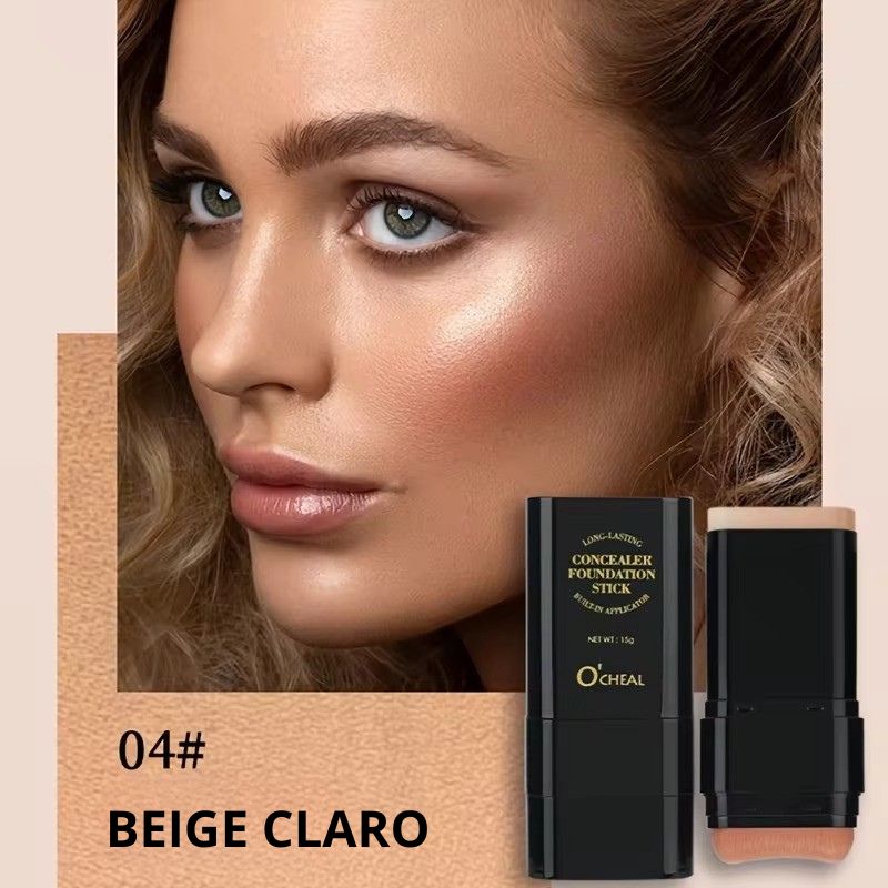 Base en Barra 2 en 1 con Brocha O’Cheal – Maquillaje Perfecto en Segundos