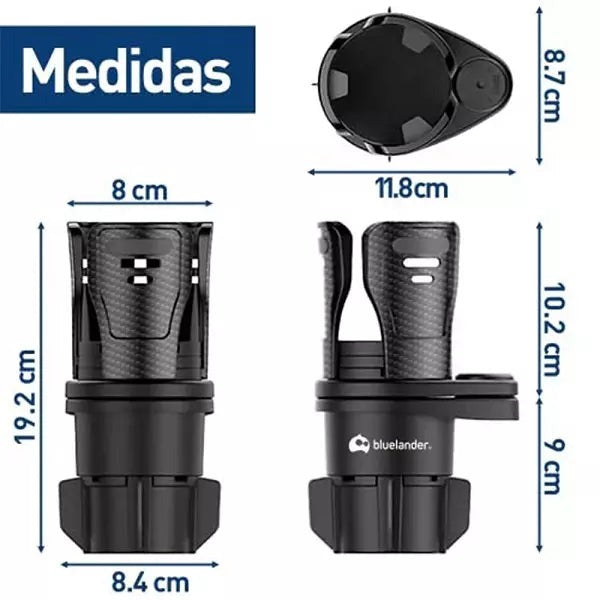 PORTA VASOS PARA CARRO ULTRA EXTENSIBLE