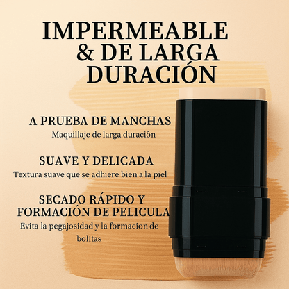 Base en Barra 2 en 1 con Brocha O’Cheal – Maquillaje Perfecto en Segundos