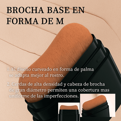 Base en Barra 2 en 1 con Brocha O’Cheal – Maquillaje Perfecto en Segundos