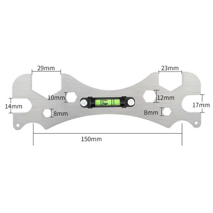 LLAVE HEXAGONAL MULTIFUNCIONAL CON NIVEL DE BURBUJA 🔧