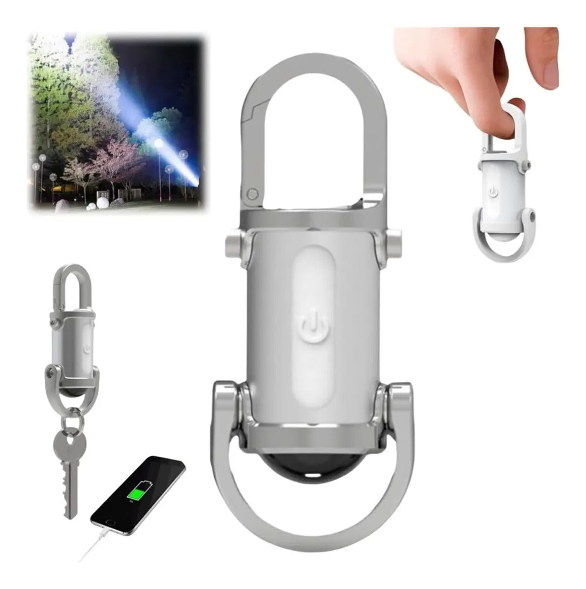 2X1 LINTERNA MINI LLAVERO SUPERBRILLANTE DE 1200 LM, RESISTENTE AL AGUA 🔦