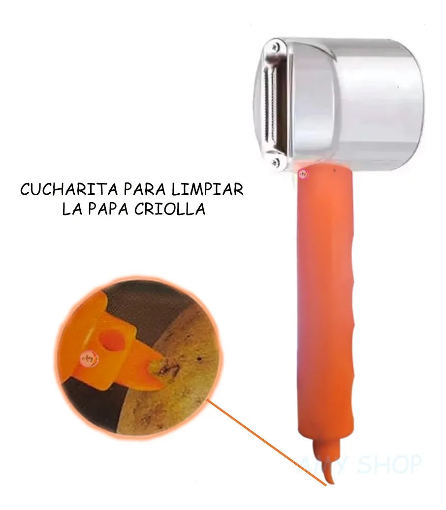 ¡Pela, ralla y recoge sin ensuciar! El pelador 3 en 1 que transforma tu cocina.