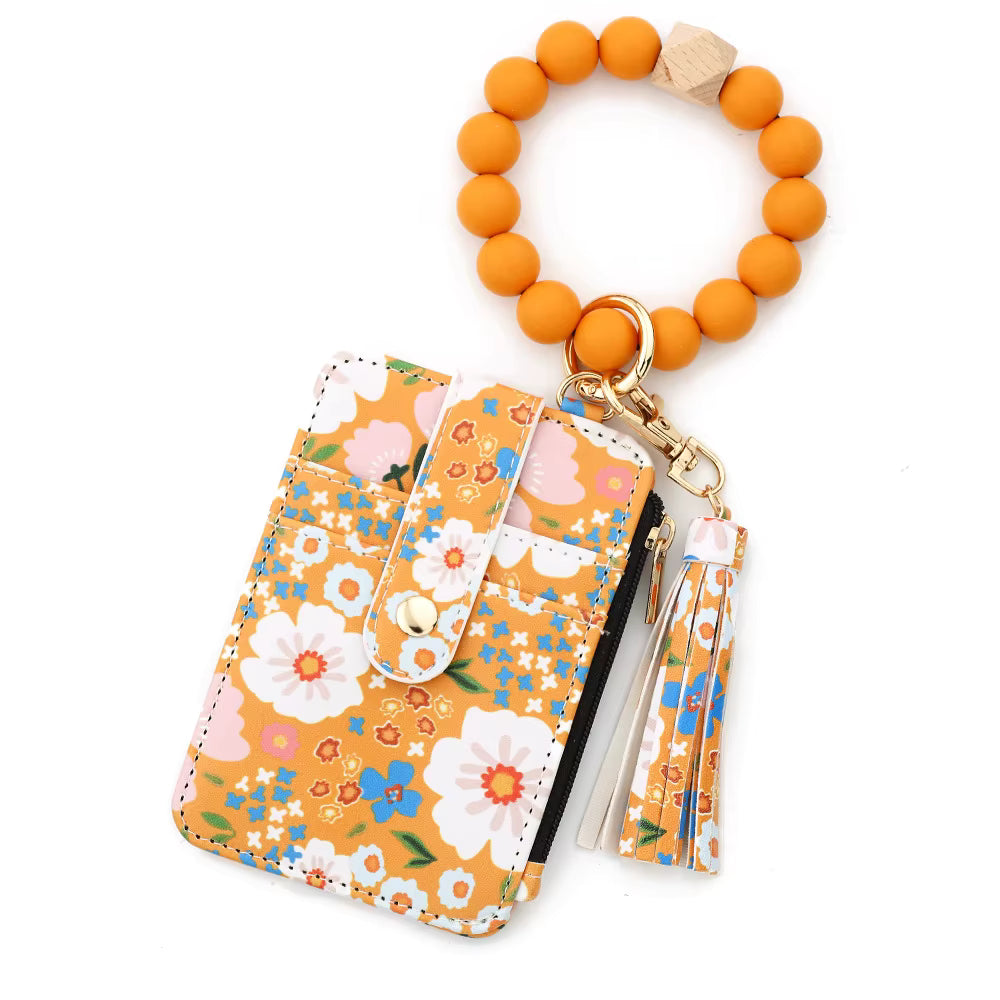 Llavero/Cartera Floral – Estilo y organización en un solo accesorio