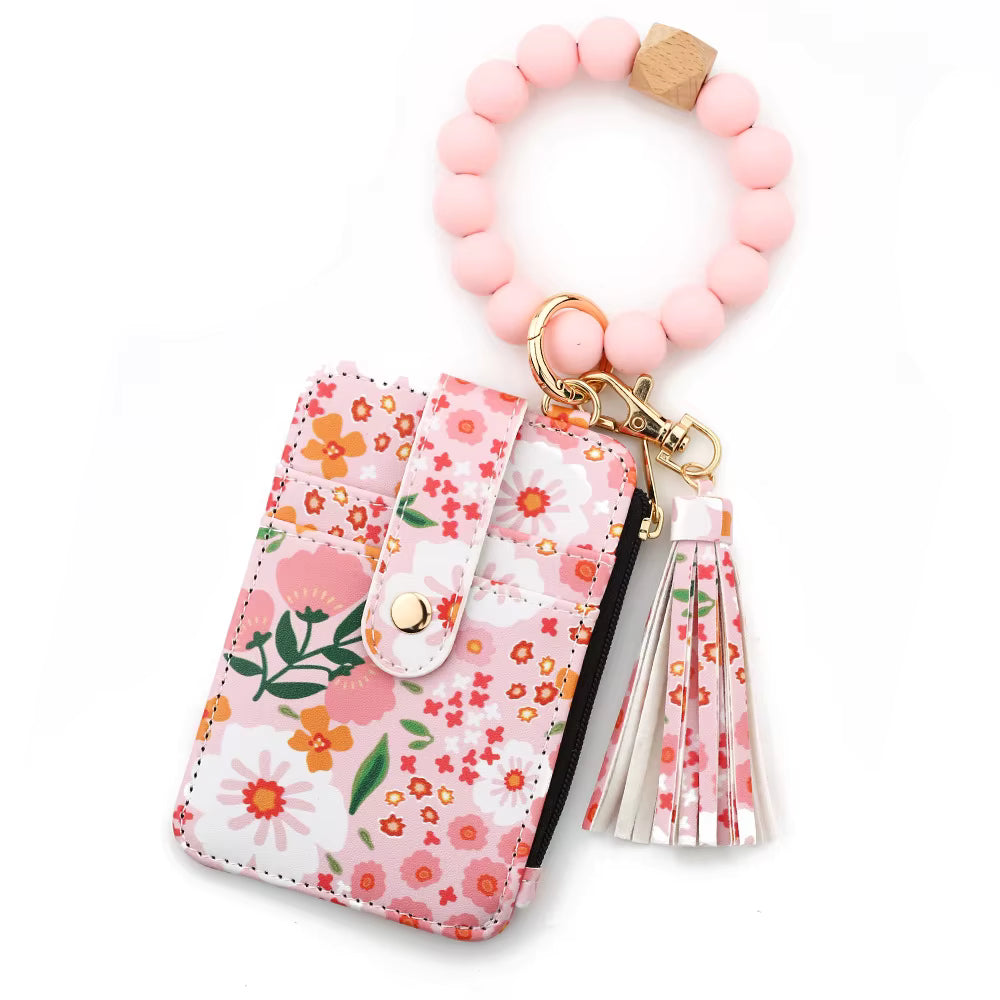 Llavero/Cartera Floral – Estilo y organización en un solo accesorio