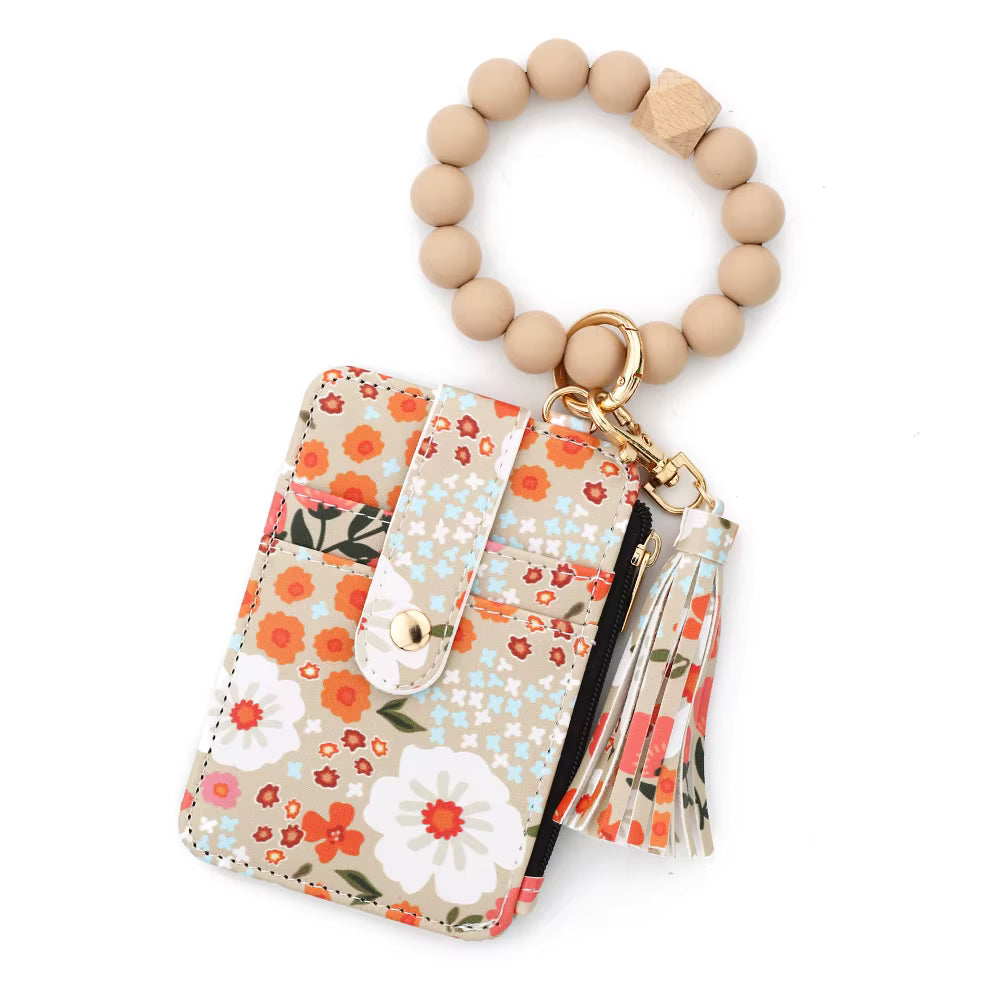 Llavero/Cartera Floral – Estilo y organización en un solo accesorio