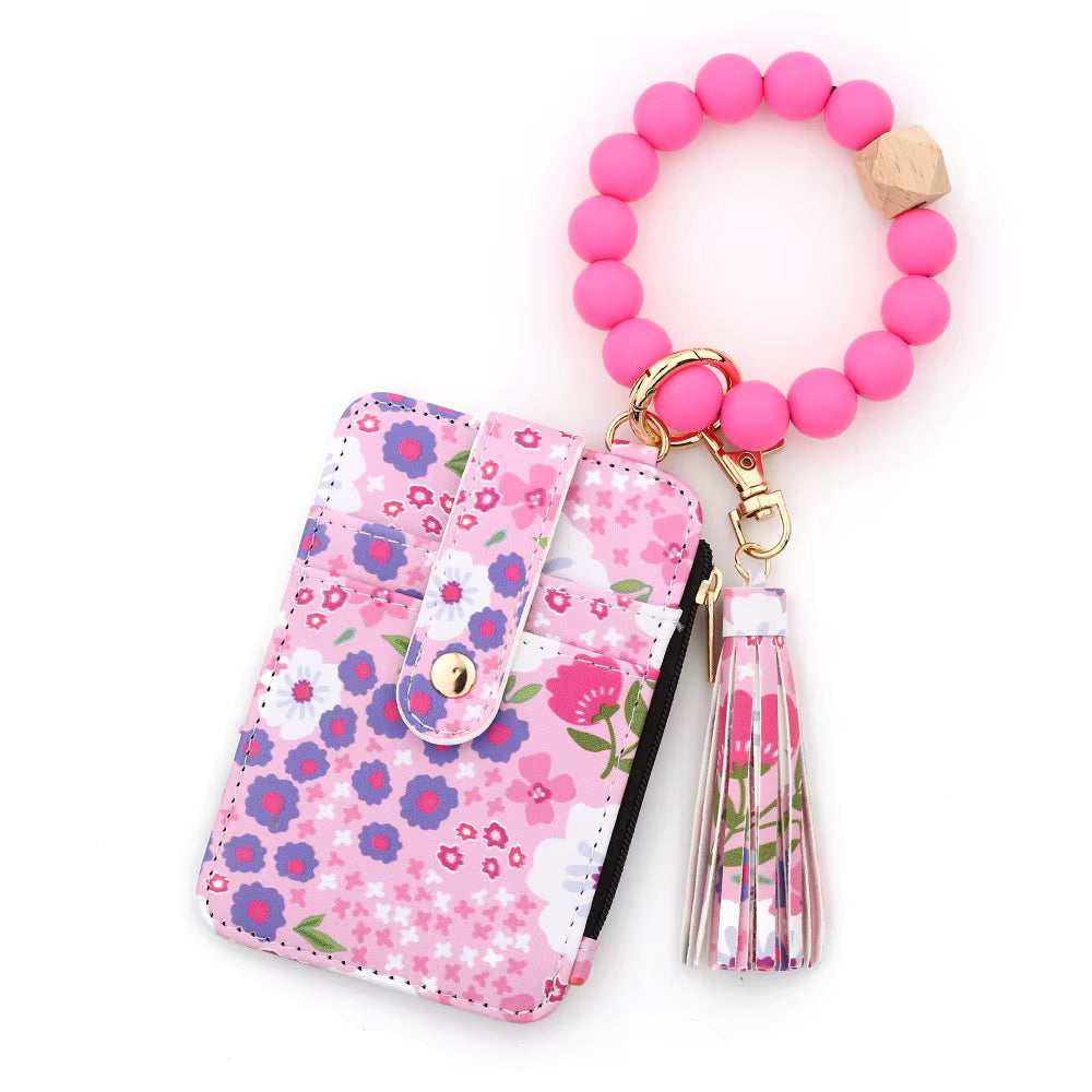 Llavero/Cartera Floral – Estilo y organización en un solo accesorio