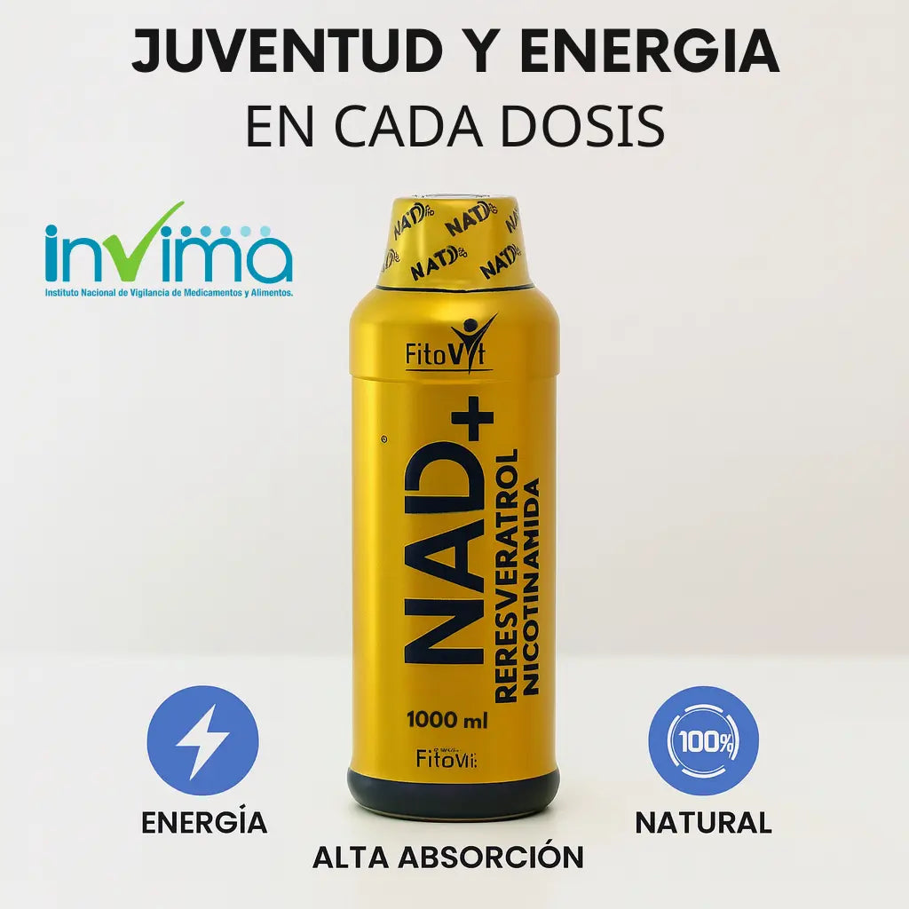 NAD+ Resveratrol + Nicotinamida | Longevidad y Energía Celular en Cada Dosis