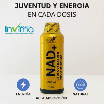 NAD+ Resveratrol + Nicotinamida | Longevidad y Energía Celular en Cada Dosis