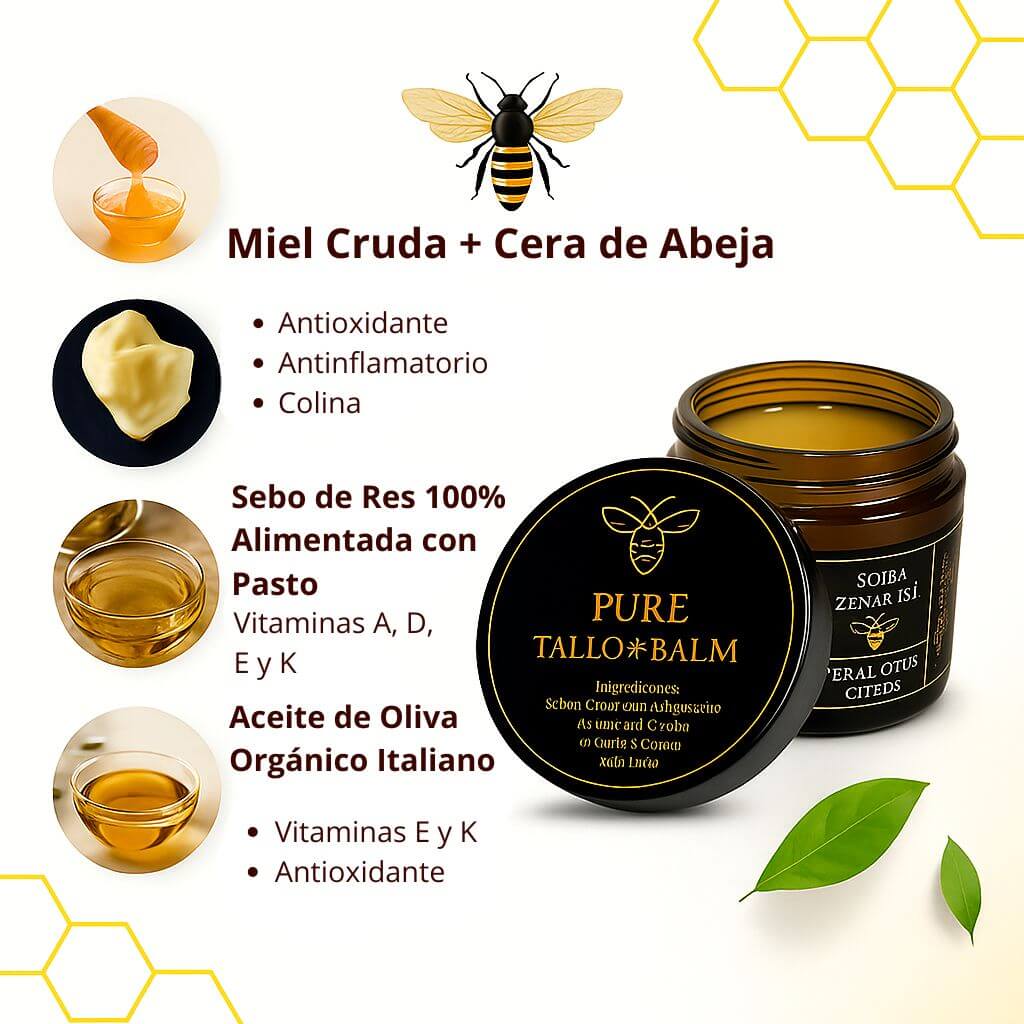 Tallow & Honey Balm – Hidratación profunda y natural para tu piel