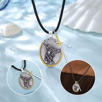Collar Protector San Miguel Arcángel: Tu Escudo de Fe Contra la Adversidad