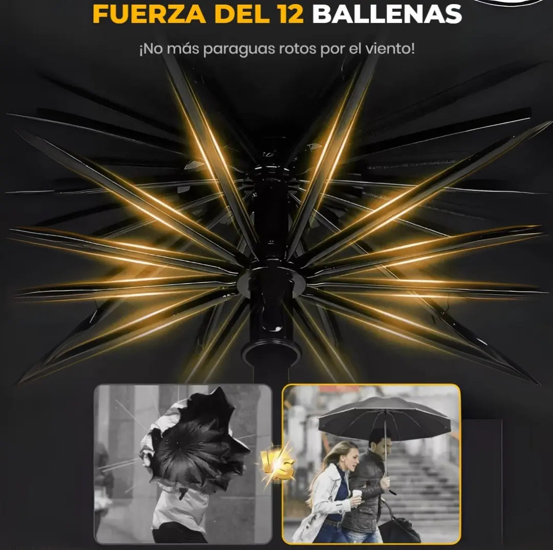 El Paraguas Gigante que Aguanta Todo: Resiste Viento y Cubre Hasta 4 Personas