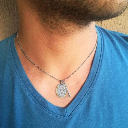 Collar Protector San Miguel Arcángel: Tu Escudo de Fe Contra la Adversidad