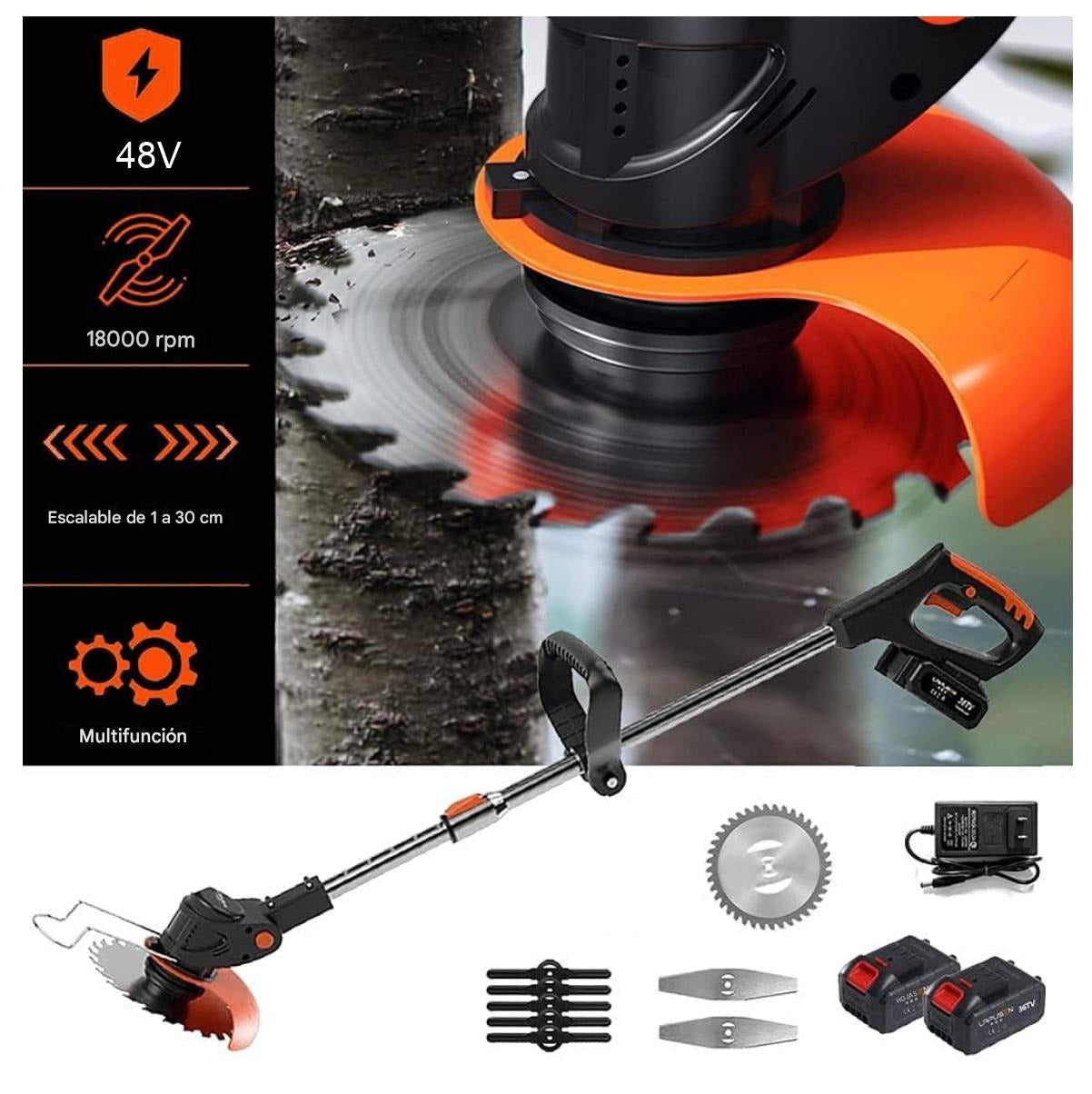 PowerTrim 48V™ — Corta, perfila y poda con precisión sin cables