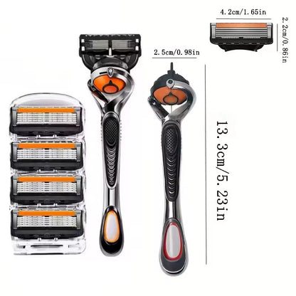 Kit de Afeitadora Premium con 12 Repuestos – Afeitado Perfecto, Cómodo y sin Irritación por Meses