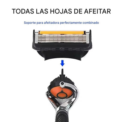 Kit de Afeitadora Premium con 12 Repuestos – Afeitado Perfecto, Cómodo y sin Irritación por Meses