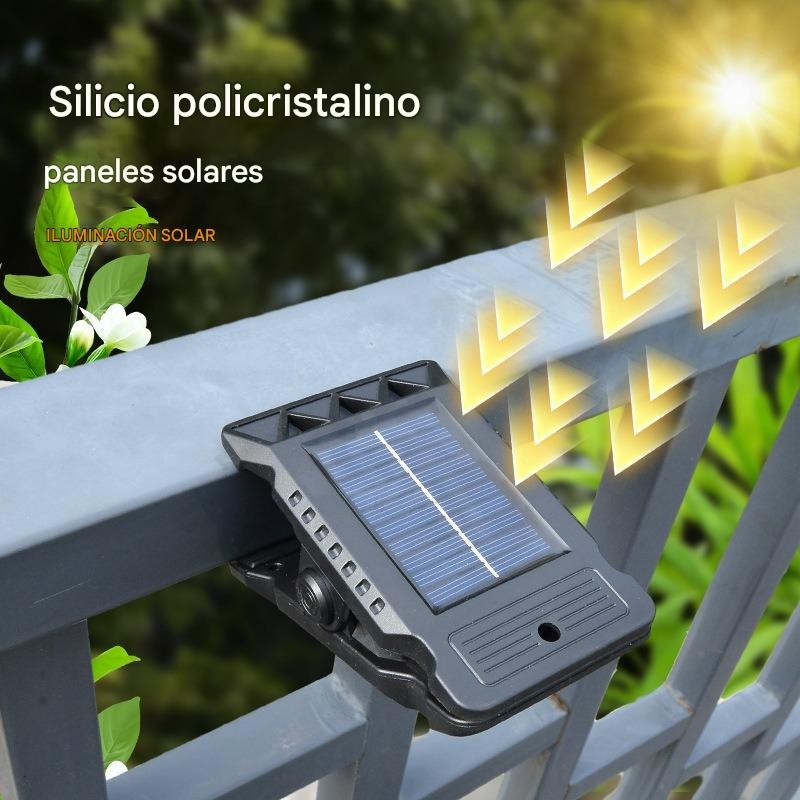 Ilumina tu hogar sin pagar más luz: Lámpara Solar con Sensor de Movimiento y Clip de Fácil Instalación