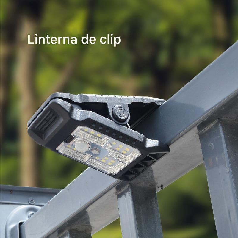 Ilumina tu hogar sin pagar más luz: Lámpara Solar con Sensor de Movimiento y Clip de Fácil Instalación