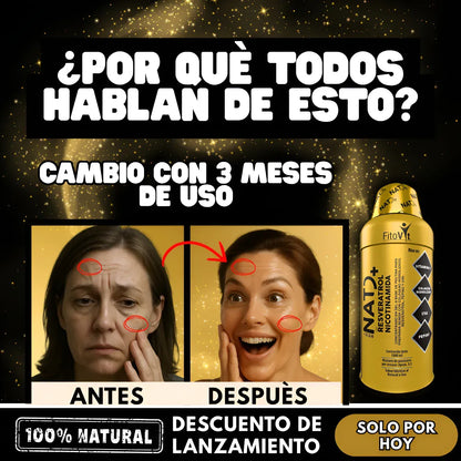 NAD+ Resveratrol + Nicotinamida | Longevidad y Energía Celular en Cada Dosis