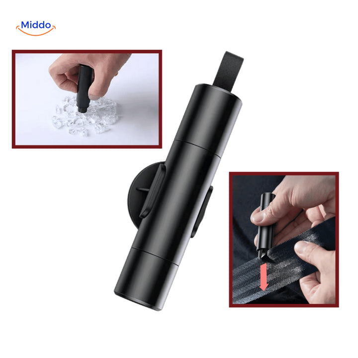 SAFEKEY™ | AYUDA DE EMERGENCIA 2 EN 1 | ROMPEVIDRIOS Y CORTADOR DE CINTURÓN - 1+1 GRATIS 🚨